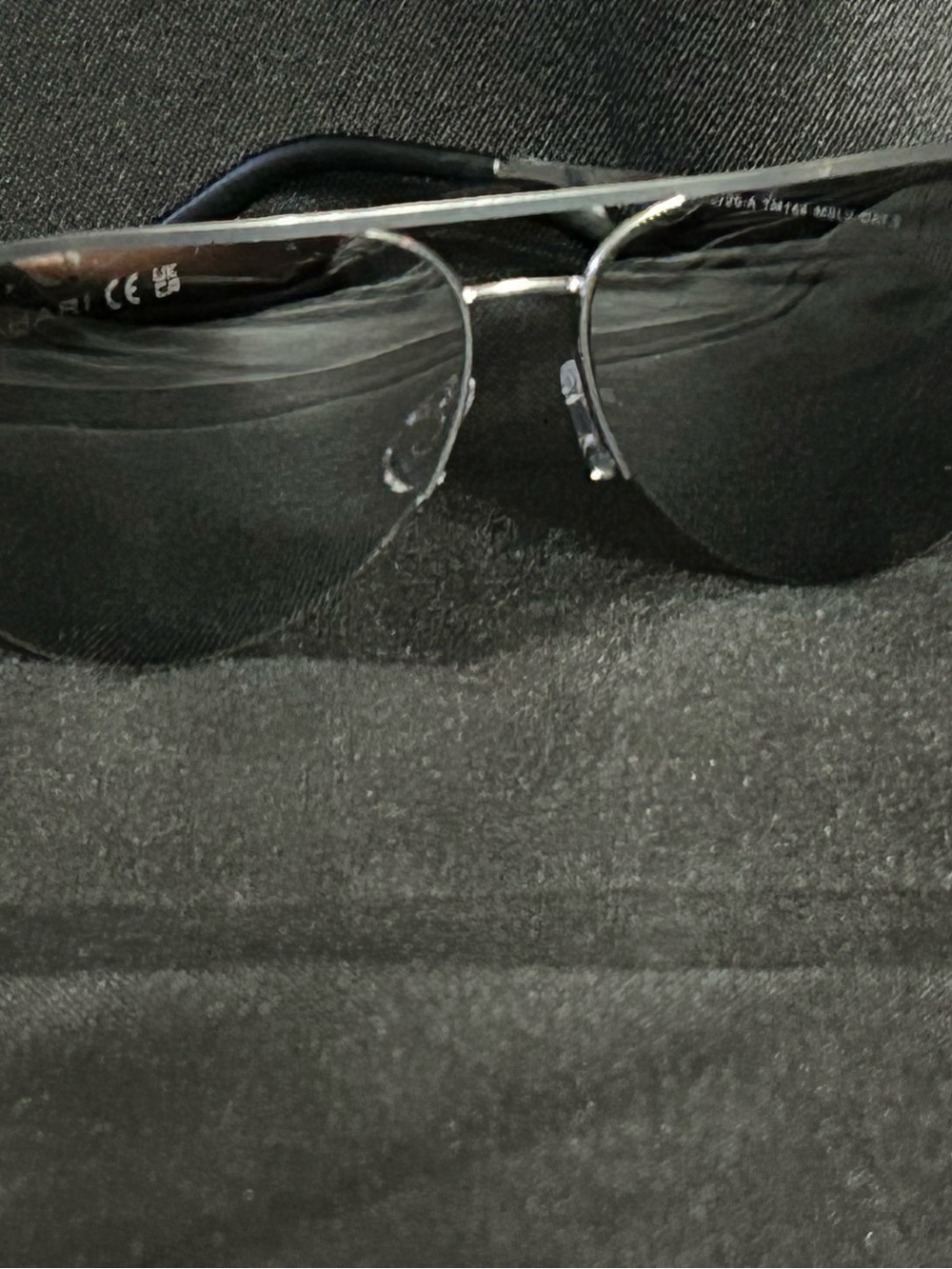 Tahari Silver Aviator Sunglasses Mirrored Lenses